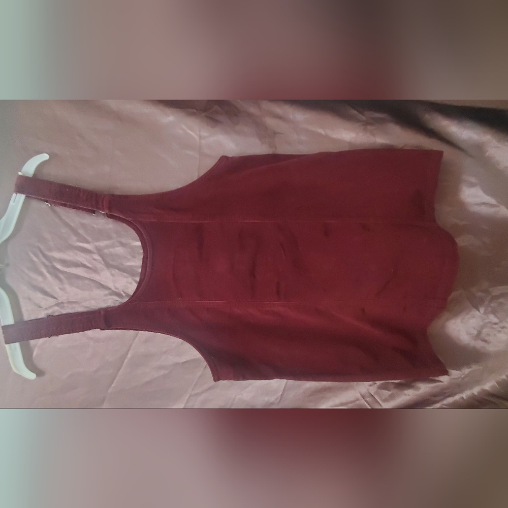 Celebrity Pink COLOR Burgundy Button-Front Mini Dress JUMPER DREES Size S - Picture 2 of 7